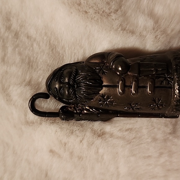 VINTAGE  SANTA CLAUS   SILVER  🔔 BELL  DATED  2002 - Picture 2 of 6